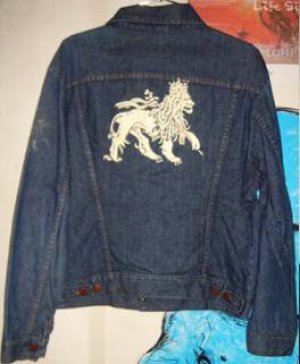 画像1: Jah Lion Denim Jacket ヴィンテージ デニム ジャケット (MAVERICK Blue Bell)