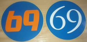 画像1: m-69 Original Sticker (sixty nine)