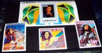 ボブ・マーリー 生誕50周年記念切手 Jamaica 50th Anniversary of the Birth of Bob Marley Stamps