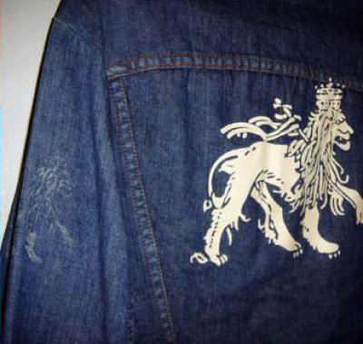 画像1: Jah Lion Denim Jacket ヴィンテージ デニム ジャケット (MAVERICK Blue Bell)