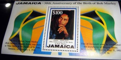 画像1: ボブ・マーリー 生誕50周年記念切手 Jamaica 50th Anniversary of the Birth of Bob Marley Stamps