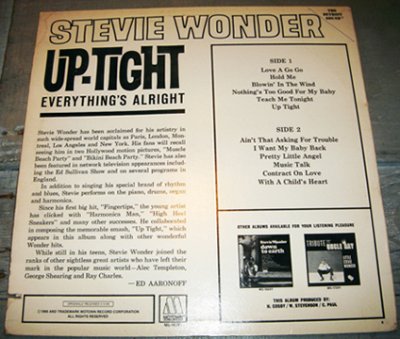 画像2: Stevie Wonder / Uptight  MOTOWN US盤