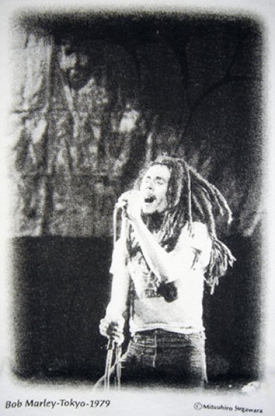 画像1:  M-69 Bob Marley 1979年 日本公演 フォト Tシャツ