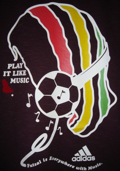 画像1: adidas Futsal Music Tシャツ