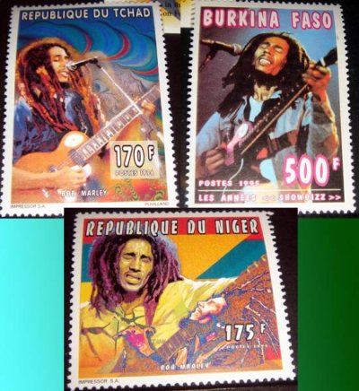 画像2: ボブ・マーリー 生誕50周年記念切手 Jamaica 50th Anniversary of the Birth of Bob Marley Stamps
