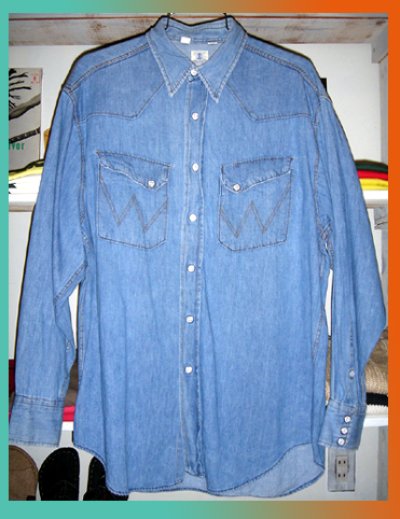 画像1: Wrangler BLUE BELL デニムシャツ 