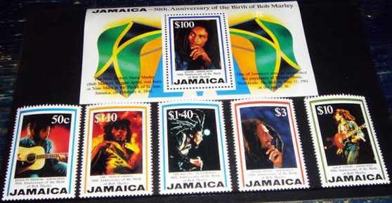 ボブ・マーリー 生誕50周年記念切手 Jamaica 50th Anniversary of the 